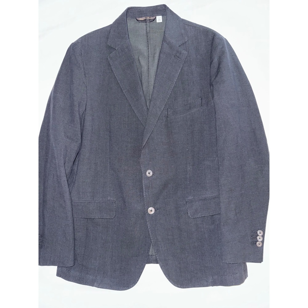 Mens Pino Porto Tailored Fit Micro Check Two-Button Black/Charcoal Grey  Size 44